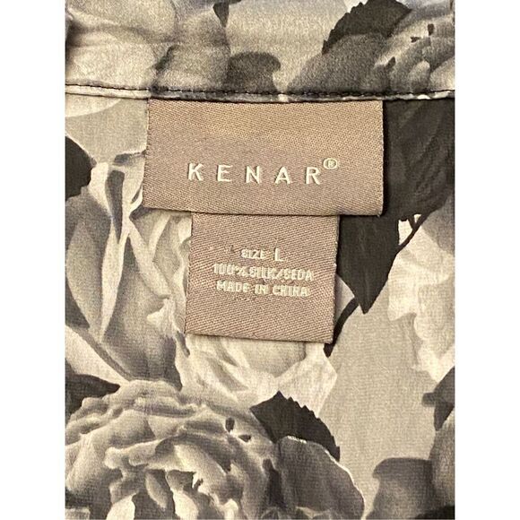 Woman’s Kenar SZ L 100% Silk Sexy Ruffled High Neck Top - Picture 2 of 5